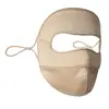Mascarilla 100% Seda para Mujer, Protección UV para Exteriores, Protector Solar de Rostro Completo, Mascarilla Médico-Estética, Mascarilla Facial de Seda, Transparente