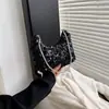 Bolso de Hombro a la Moda y Elegante para Mujer, Nuevo Modelo 2026, Bolso de Hombro Elegante con Lentejuelas Únicas y Bolso de Mano con Diamantes