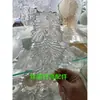 Lámpara de Cristal de Lujo Ligero Accesorios de Vidrio Piezas Colección Piezas de Vidrio con Forma de Copo de Nieve Accesorios de Iluminación para Sala de Estar Comedor Dormitorio