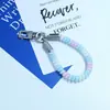 Huayang Macaron Cordón de Teléfono Colorido Correa de Muñeca Anti-Pérdida de Gama Alta Llavero Colgante para Bolsa Venta al por Mayor