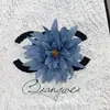 Flor de crisantemo de llama artificial arreglo de pared de flores de fondo para salón de bodas corona transfronteriza caja de flores materiales florales decorativos venta al por mayor flores de seda