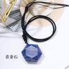 Venta caliente de Amazon: colgante de estrella de seis puntas de cristal natural, collar de cristal hecho a mano, piedra cruda pulida, joyería al por mayor