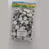 Pequeno Pacote Remendo de Olho Móvel com Verso Adesivo Preto e Branco Olho Móvel Animal Olho DIY Feito à Mão Estéreo Olho Móvel