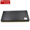 Pheenet finit caja terminal de fibra óptica de rack de 12 puertos ST monomodo totalmente equipada soldadura de pigtail de fibra óptica