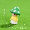 Adornos de Paisaje en Miniatura Muñecos de Hongo Decoraciones para Pastel de Suculentas Accesorios para Manualidades de Estudiantes Manualidades de Plástico Lindos y Divertidos