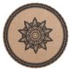 Ventas Directas de Fábrica Yute Estilo Bohemio Estilo Natural Tapete Aislante de Escritorio Tapete para Olla y Tazón Decoración de Mesa para Restaurante