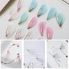 Estilo Fada Asas de Borboleta de Tule Fluidas Brincos de Pena Acessórios de Joia Pacote de Material para Fazer Pingente Artesanal DIY