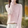 Cárdigan de punto para mujer listo para usar, cuello redondo, simple, holgado, sin costuras, suave, de un solo pecho, chaqueta de punto adelgazante