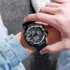 Reloj Electrónico Luminoso LED de Doble Pantalla Transfronterizo con Tres Ojos, Esfera Grande, Multifuncional para Deportes al Aire Libre, Resistente al Agua