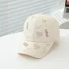 Chapéu de Primavera Novo Estilo Coreano para Crianças, Boné de Baseball Unisex de Aba Rígida, Chapéu Versátil Casual com Proteção Solar para Crianças