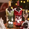 Suministros de Decoración Navideña Funda para Botella de Vino Champagne Vino Tinto Funda Protectora Creativa de Punto Decoración de Atmósfera para Hotel Restaurante