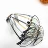 Atacado S6601 ultra-leve moda retro semi-titânio moldura de titânio puro almofadas de nariz de titânio de duas cores IP chapeamento resistência para desvanecer-se