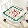Cojín de felpa cálido con estampado de texto creativo para silla de oficina, cojín suave para sentarse durante mucho tiempo, cojín refrescante