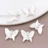 Colgante de Estrella de Mar Rosa de Doble Cara con Agujero Pasante de Perla de Imitación ABS Color Blanco Roto Accesorios de Joyería para Pulsera y Collar Hechos a Mano para DIY