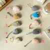 Juguete para gatos de peluche con forma de ratón, tres combinaciones, hierba gatera, suministros para mascotas