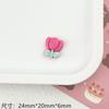 Accesorios de resina, flores de tulipán, girasol, dibujos animados, joyería, bricolaje, funda para teléfono móvil, caja de almacenamiento, taza de agua, parche decorativo
