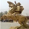 Escultura Clássica Europeia de Figura em Cobre Estátua Pura de Cobre de Napoleão Altura 3,5m Figuras a Cavalo Fábrica de Produção de Esculturas de Cobre