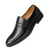 Zapatos de cuero para hombre marca Dragonfly, auténticos, formales casuales de negocios, cómodos, de suela blanda, antideslizantes, transpirables, versátiles para padres de mediana edad