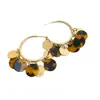 Otoño e Invierno Populares Retro Modernos Atmosféricos Terciopelo Estampado Leopardo Flor Pendientes Personalizados Accesibles Lujo Super Hada Elegantes Pendientes de Gama Alta