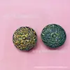 18mm Padrão de Nuvem Vintage Contas de Vidro Redondas Tchecas Pintadas a Ouro Contas Soltas Materiais para Acessório de Corrente de Celular