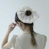 Diadema Grande de Estilo Francés con Encaje, Estilo Lindo y Dulce, Cuerda para el Cabello Femenina, Accesorio para el Cabello Estilo Ins con Moño