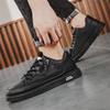Zapatillas Deportivas de Nuevo Estilo Versátiles Clásicas para Hombre Ligeras Cómodas Diarias Casuales Transpirables Color Sólido Modernas con Cordones Puntera Redonda