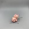 Adornos de Micro Paisajismo, Muñecos de Animales Cerdo Lindos Creativos, Accesorios de Decoración de Resina, Figuras Pequeñas para Coche Escritorio