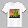 Verano 2023 Godzilla 2 Rey de los Monstruos Camiseta Secundaria de Anime de Manga Corta Ropa de Clase de Manga Corta para Estudiantes
