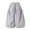 Pantalones Cortos de Pierna Ancha con Estampado de Lunares por Todas Partes y Cuadros para Mujer, Estilo Callejero Americano, Verano Estilo Coreano, Estilo Perezoso Shorts Rectos, Modernos