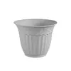Vendas Diretas de Fábrica E-commerce Transfronteiriço Vasos de Flores de Plástico com Padrão de Boca Redonda Vasos para Plantas Verdes em Relevo Vasos de Flores para Jardinagem Interna e Externa