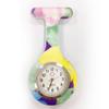 Reloj de Enfermera para Mujer Impermeable Reloj Colgante con Pin Simple Reloj de Bolsillo de Silicona Estudiante Prueba de Batería Reloj de Bolsillo para el Pecho de Doctor