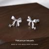 S999 brincos de pino de arco de ângulo puro feminino design de nicho sentido orelha osso unhas elegantes estrelas doces não há necessidade de cutucar as orelhas ao dormir