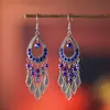 Joyería Daisy Nuevos Pendientes de Forma de Gota de Agua Microincrustados Pendientes Largos de Tachuela de Cristal Accesorios Creativos Transfronterizos para Mujer