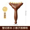 Peine de masaje de sándalo dorado, peine estimulante de meridianos, peine de dientes anchos para terapia capilar, peine de cinco dientes, peine de madera para estimular los meridianos y el cuero cabelludo, disponible en stock