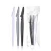 Cuchillo para cejas con mango recto, portátil, para mujer, de malla, raspador de cejas, herramienta de maquillaje de belleza.