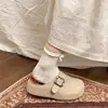 Moda Birkenstock de Suela Gruesa para Mujer 2026 Otoño Nueva Llegada Deslizables Cómodas Simples Zapatillas de Punta Cerrada Antideslizantes que Aumentan la Altura
