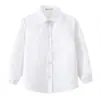Camisa Blanca Infantil con Forro Polar de Manga Larga Invierno Algodón para Niños Uniforme Escolar de Presentación Niñas de Primaria Camisa Cálida Blanca Pura