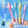 Plumones fluorescentes protectores de ojos para estudiantes, marcadores de colores para tomar notas, alto valor estético, serie de colores claros para agendas de niñas