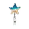 Tortuga marina de verano océano playa medusa corazón cuidado médico acrílico insignia ID portainsignia retráctil regalo rollo