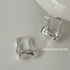 Pendientes de Clip para Bolso de Herradura de Plata de Ley S925 para Mujer, Pendientes de Diseño Simple, Nicho, Lujo Ligero, Gama Alta