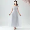 Vestidos de dama de honor con un encanto etéreo para un grupo de hermanas, ajustados, sencillos y elegantes, adecuados para actuaciones de coro y graduación, directo de fábrica