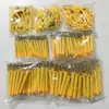 Tubo de Expansión de Plástico de Nylon con Forma de Pez Amarillo Pequeño Clavo de Expansión Tornillo de Expansión Tubo de Expansión Tapón de Expansión Tapón de Goma 6mm 8mm 10mm