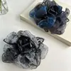 Pinza para el pelo de gasa con degradado de tinta retro, pinza de garra mini elegante, accesorio para el pelo para mujer, pinza para el pelo de alta calidad, accesorios para el pelo