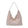 Bolsa de Tote de Lunares Estilo Coreano para Niñas y Mujeres 2026 Verano Nuevo Gran Capacidad Bolsa de Viaje Cotidiano Versátil Casual Bolso de Hombro