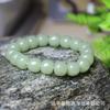 Pulseira de material de máscara externa verde água do lago imitação de jade hetian azul água transparente e pulseira de bola de jade branco amarelo final transmissão ao vivo