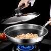 Wok de Acero Inoxidable 316L Wok Antiadherente de Nido de Abeja de Doble Cara Sin Recubrimiento Menos Humo de Aceite Acero de Tres Capas Sartén