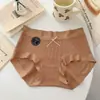 Ropa Interior de Algodón Puro Elástica Alta Color Nude para Mujer, Algodón Antibacteriano en la Entrepierna, Talla Grande, Cubre Cadera, Ropa Interior Cómoda para Mujer