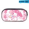 2024 Sanrio Melody Caixa de Papelaria Estojo para Canetas Desenho Animado Fofo Estojo para Canetas Meninas Tecido Camada Única Zíper Caixa de Lápis