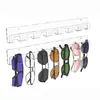Suporte de Exibição de Óculos de Sol Acrílico Novo em Estoque para Comércio Exterior, Rack de Óculos Montado na Parede, Rack Multiuso para Armazenamento de Óculos de Escritório