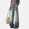 Calça Unissex Jeans Retrô Nova Outono Foice